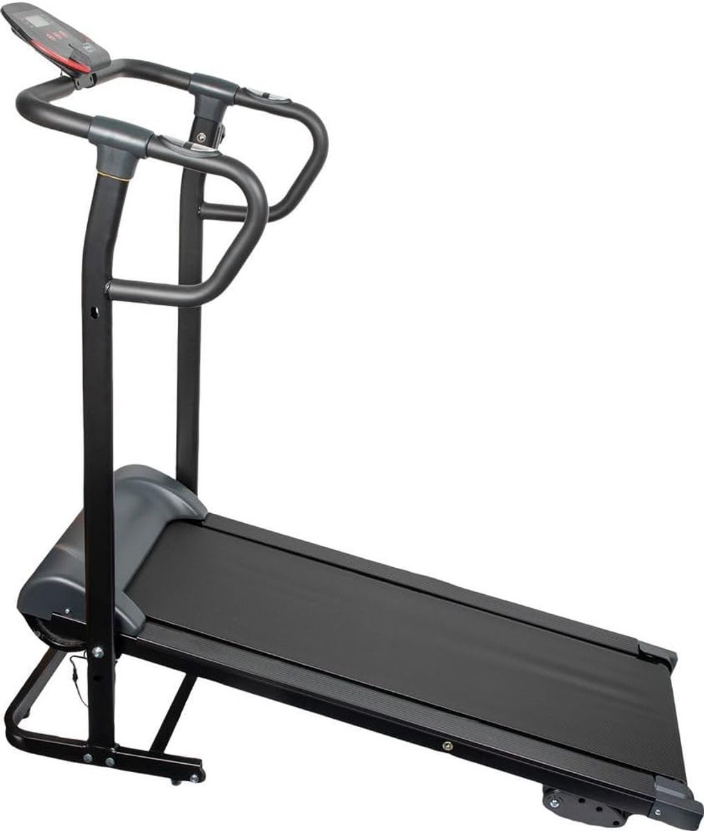 Magnetische Loopband - Hometrainer Fitness - Thuis Sporten - Opvouwbaar Ontwerp - 34x100cm Loopvlak - Zwart (9101153845072)