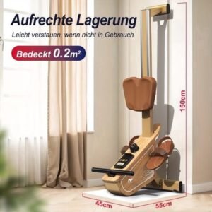 Magnetische Roeitrainer - Roeimachine - Fitness Roeier - Indoor Rower - Home Gym Roeitrainer - 16 Weerstandsniveaus - Draagvermogen 150 kg - Draadloze Monitor - Compact Vertical Opbergbaar - Grijs (8721576854089)