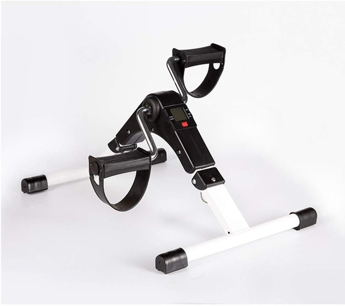 Mini Hometrainer - Fiets Oefenapparaat - Revalidatie Thuis - LCD Display - Compact Design - Wit (9101342893211)