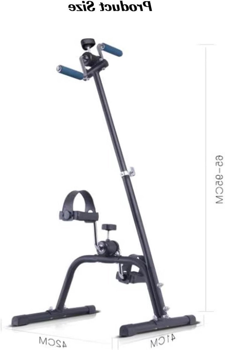Mini Hometrainer - Fiets Trainer - Armen Benen Trainen - Verstelbare Weerstand - 42x41x65-95cm - Zwart (9101259351828)