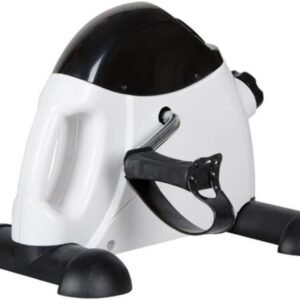 Mini Hometrainer - Oefenfiets Fitness - Actieve Revalidatie - Verstelbare Weerstand LCD - Compact - Wit Zwart (9101351211587)