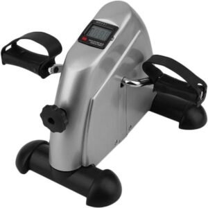 Mini Hometrainer - Pedaal Trainer - Thuis Fitness - Verstelbare Weerstand - 35x40x30cm - Zilver (9101218462770)
