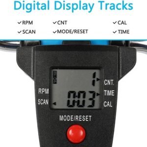 Mini Hometrainer - Pedaaltrainer Fiets - Arm en Been - Opvouwbaar LCD - 40 x 47 x 28 cm - Blauw (9101339861711)