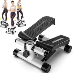Mini Stepper - Hometrainer Fitness - Cardio Training - Stille Hydraulische - 150 kg Belasting - Wit (9101363427204)