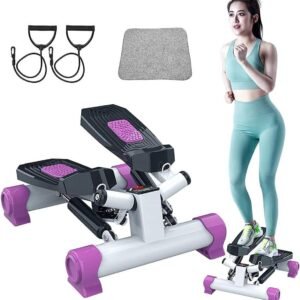 Mini Stepper - Hometrainer Oefenmachine - Full Body Training - Hydraulisch Aandrijfsysteem - 43 x 30 x 20 cm - Roze (9101199961286)