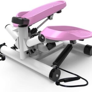 Mini Stepper - Hometrainer - Thuis sporten - Met weerstandsbanden - 42x32x30 cm - Wit (9101368398127)