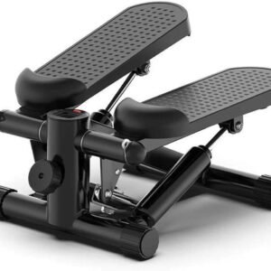 Mini Stepper - Hometrainer - Thuis sporten - Met weerstandsbanden - 43x43x20 cm - Zwart (9101353034337)