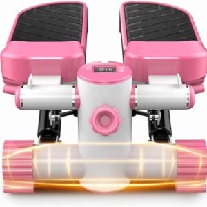 Mini Stepper - Oefenapparaat Hometrainer - Cardiotraining Thuis - In Hoogte Verstelbaar - Compact Formaat - Zwart (9101202888814)