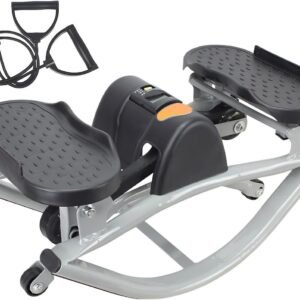 Oefen Stepper - Mini Hometrainer - Thuis Fitness - Geen Montage Nodig - 50 x 25 x 25 cm - Zwart (9101350572849)