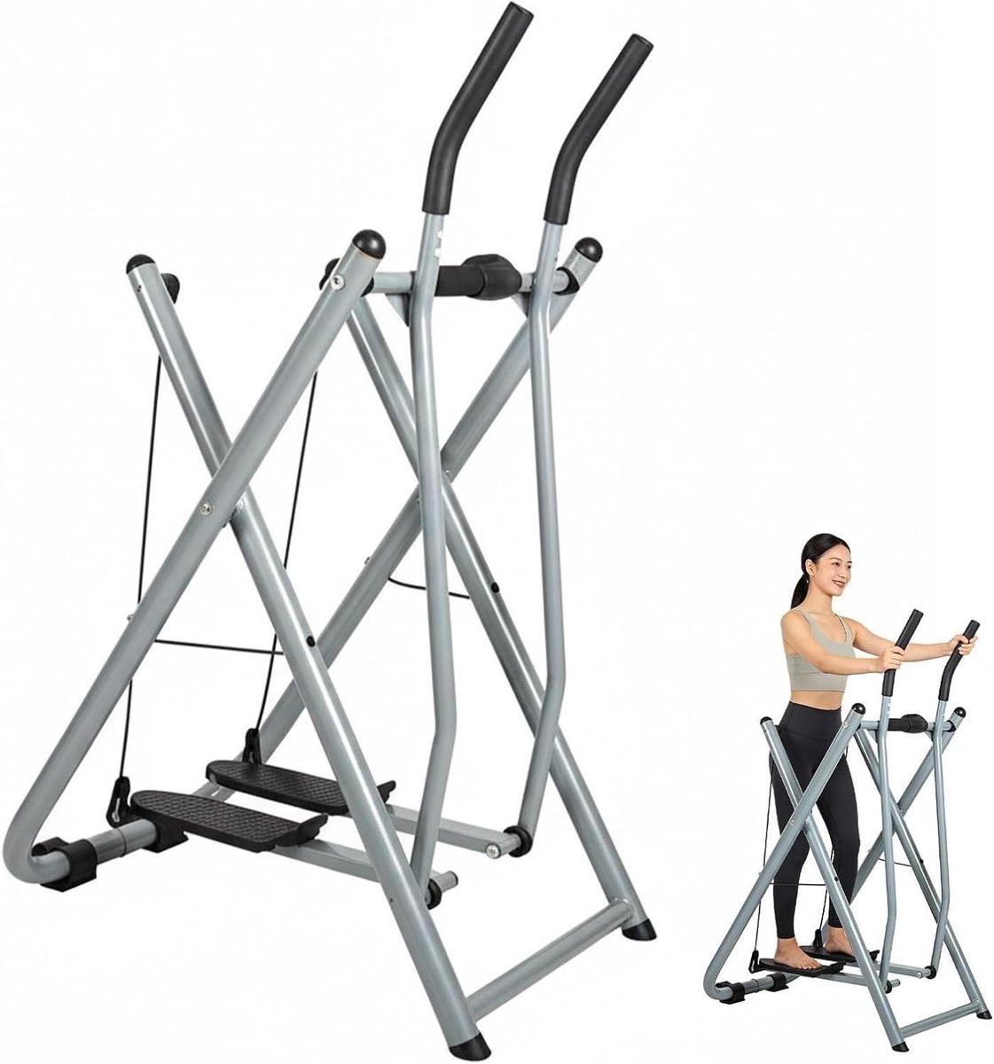 Opvouwbare Air Walker - Elliptische Glider Crosstrainer - Cardio Training Thuis - Lage Impact Beweging (9101334869323)