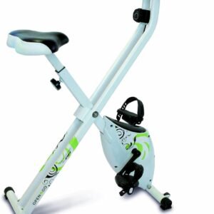 Opvouwbare Hometrainer - Compact Fitnessapparaat - Thuis Conditie Opbouwen - Magnetisch Remsysteem - 8 Trainingsstanden - Wit (9101307654925)