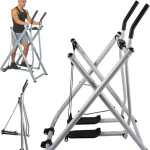 Opvouwbare Hometrainer - Elliptische Fiets Crosstrainer - Thuis Fitness - Low-Impact Training - 111x74x136.5 cm - Zwart (9101441862392)