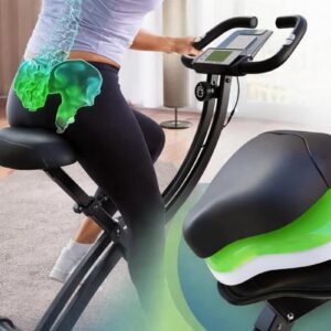 Opvouwbare Hometrainer - Indoor Fiets - Thuis Fitness - Stil Magnetisch Systeem - 16 Weerstanden - Zwart (9101220903827)