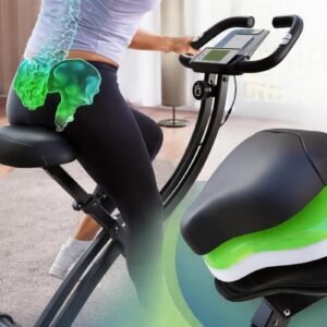 Opvouwbare Hometrainer - Indoor Fiets - Thuis Fitness - Stil Magnetisch Systeem - 16 Weerstandsniveaus - Zwart (9101416185617)