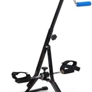 Pedaaloefenaar Hometrainer - Stepper Binnen - Revalidatie Training - Verstelbare Weerstand - 87-99 cm - Zwart (9101353574475)