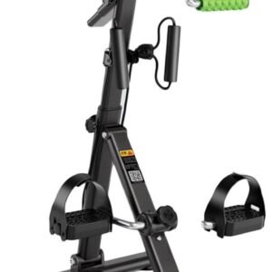 Pedaaltrainer Hometrainer - Mini Fiets Trainer - Revalidatie Training - Met Leuningen - Verstelbaar - Zwart Groen (9101418035163)