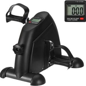 Pedaaltrainer - Mini Hometrainer - Thuis trainen - Stil en compact - Verstelbare weerstand - Zwart (9101352273379)