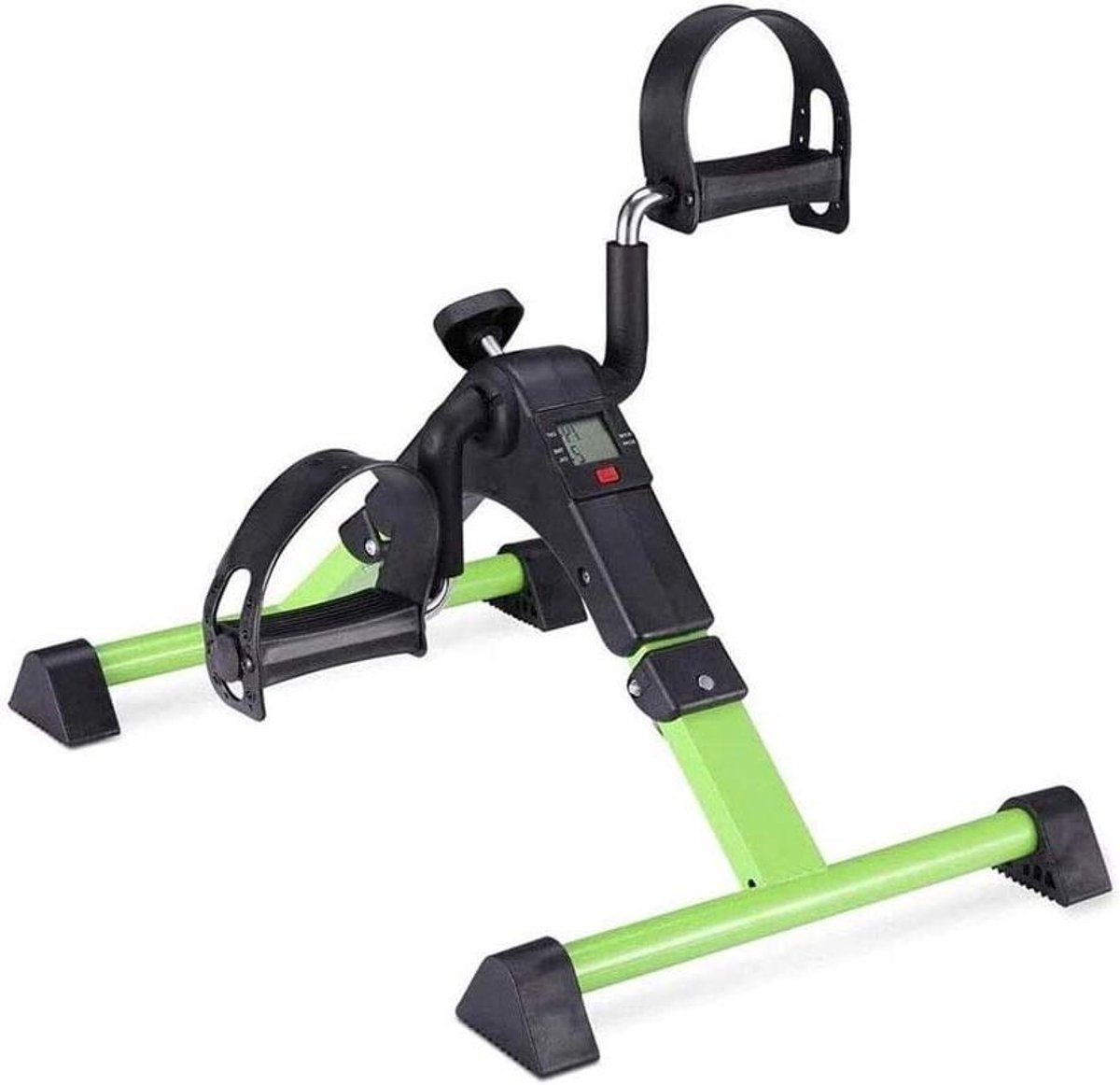 Pedaaltrainer - Mini hometrainer - Thuisfitness - Verstelbare weerstand - Compact formaat - Groen (9101276093596)