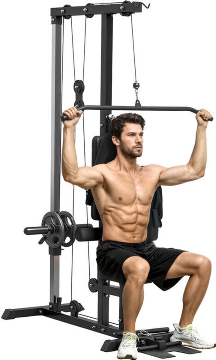 Roeimachine - Roeitrainer - Roeiapparaat - Fitnessapparaat - Hometrainer - Stalen Constructie - Instelbare Voetsteunen & Gevoerde Rugleuning - Full-Body Workout - Ruimtebesparend Zonder Elektronica (8721577027284)