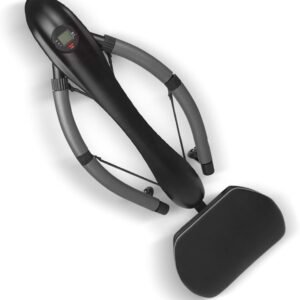 Roeitrainer Kern - Fitnessapparaat Buik - Full Body Workout - Instelbare Weerstand - Koolstofstaal - Zwart (9101246555949)