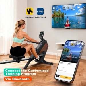 Roeitrainer - Roeimachine - Fitnessapparaat - Hometrainer - Inklapbare Roeimachine - 16 Instelbare Weerstanden - Draagvermogen 160 Kg - Stil Magnetisch Weerstandssysteem (8721577248894)