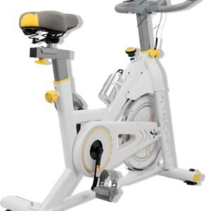 SnelShoppen - TechFit Hometrainer met 8 kg Vliegwiel, Magnetische Weerstandsinstelling, LCD Scherm, Tablethouder en Drinkfles voor Thuis Fitness (2153121993510)