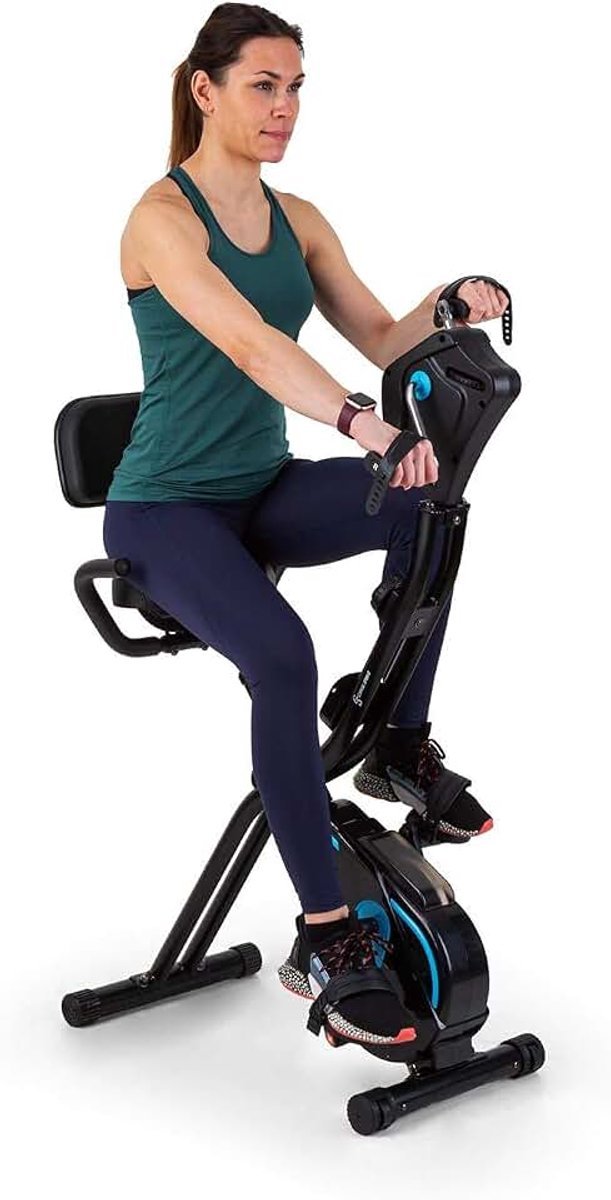 Sports Azura Hometrainer - Fiets Ergometer met Trainingscomputer, in Hoogte Verstelbare Hometrainer met 7,5 Kg Vliegwielmassa, 8-Staps Weerstand, Variant: Full Body Comfort (2440223662919)