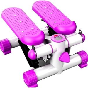 Stepper Fitnessmachine - Hometrainer Stepper - Thuis Trainen - Robuuste Stalen Structuur - 35.5 x 22 x 41 cm - Roze (9101416177735)