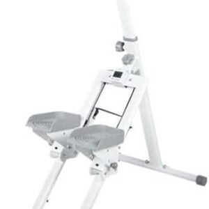 Stepper Machine - Trapklimmer Hometrainer - Cardio Training - Opvouwbaar Compact - 350 lbs Draagvermogen - Wit (9101254176457)