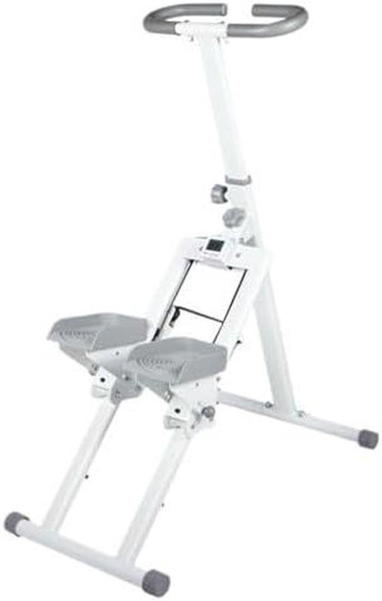 Stepper Machine - Trapklimmer Hometrainer - Cardio Training - Opvouwbaar Compact - 350 lbs Draagvermogen - Wit (9101254176457)