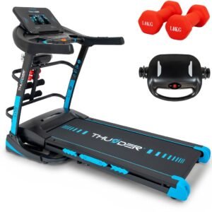THUNDER CORE-DS-TFT-BLACK - Loopband - 20 km/u - 22 hellingsniveaus - 10 inch TFT Android - 180 kg (5906765565790)