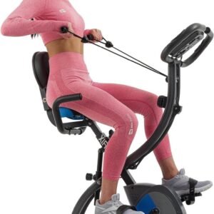 X-Bike Hometrainer - Fitness Fiets - Thuis Conditie Trainen - Inclusief Weerstandsbanden - 106 x 54 x 108 cm - Blauw (9101208287062)