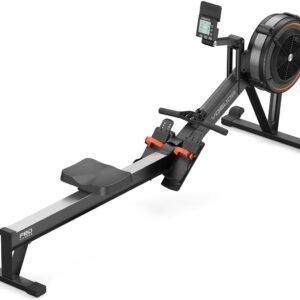 YOSUDA R2 Opvouwbare Roeitrainer voor Thuis | 10-Stands Luchtweerstand Bluetooth & App | Geschikt voor Grote Gebruikers (0850078803207)