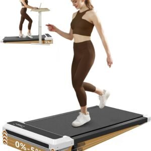 2-in-1 Loopband Onder Bureau met Helling voor Wandelen en Joggen (9101025316396)