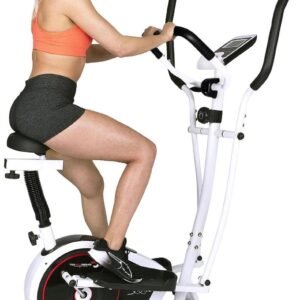 Crosstrainer met Zitting - Hometrainer Combinatie - Full Body Training - 2-in-1 Apparaat (9101449501392)