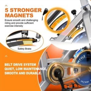 Ergometer Hometrainer - Fitnessfiets - Binnenfiets - Cardiofiets - Trainingsfiets - Zwart - Magnetische Weerstand 300W - Max 150 kg Belastbaar (9113767785378)