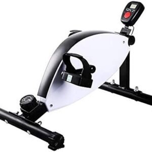 Fiets Pedaal Oefenapparaat - Mini Hometrainer - Been Arm Training - Instelbare Magnetische Weerstand - Met LCD Scherm - Zwart (9101215684564)