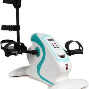 Gemotoriseerde Fietstrainer - Mini Hometrainer - Revalidatie Training - 12 Snelheidsinstellingen - 43x30x22 cm - Wit (9101215530663)