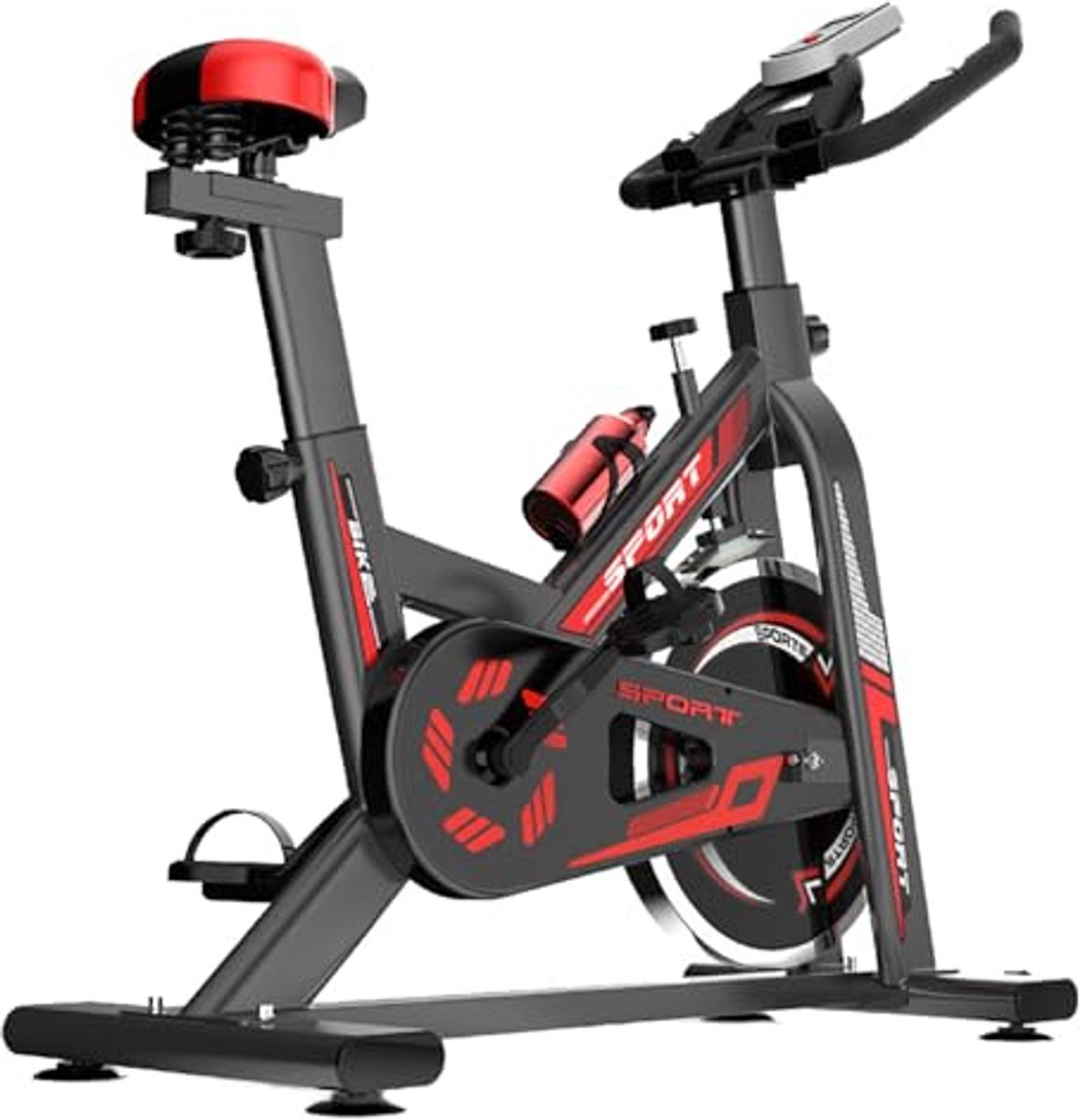 Hometrainer 3.0 - Zwarte Stille Indoor Fiets met Instelbare Weerstand voor Thuis (6153819662632)