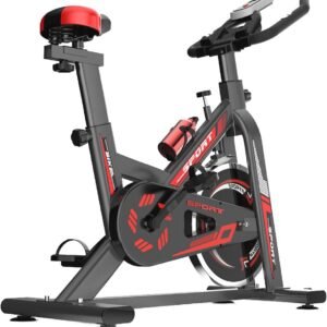 Hometrainer 3.0 - Zwarte Stille Indoor Fiets met Instelbare Weerstand voor Thuis (9101022539279)