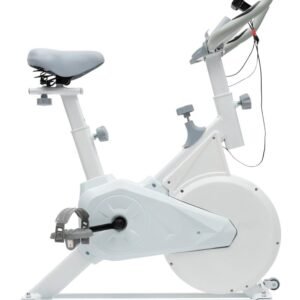 Hometrainer Fiets - Fitnessfiets Cardio - Binnen Trainen - Verstelbaar Zadel & Stuur - 4 kg Vliegwiel - Wit (9101196109384)