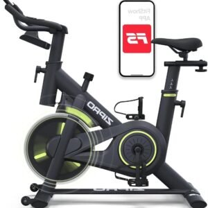 Hometrainer Fiets - Spinningfiets Indoor - Cardiotraining Thuis - Stille Mechanische Weerstand - 120kg Belastbaar - Zwart (9101396142570)