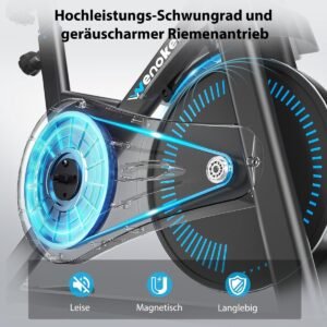 Hometrainer fiets met verstelbare magneetweerstand - ergometer met app - LCD-monitor en tablethouder - ShopVlot (2068789088211)