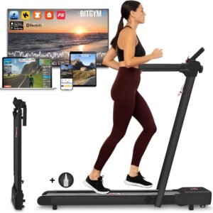 Inklapbare elektrische loopband met app-integratie en interactieve trainingen - Max snelheid 12 km/u (8721316464912)