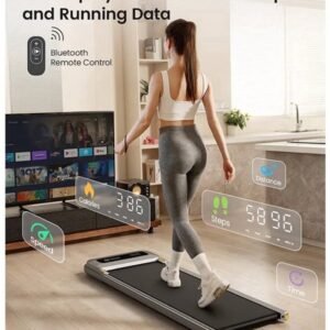 Loopband - Walking Pad - Wandelband - Hardloopband - Loopbanden - 2.5PK - Onder Bureau Loopband - 120kg Belastbaar - Draagbaar - LED Display - Snelheid tot 6 km/u - Voor Thuisgebruik (9113760418532)