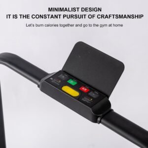 Loopband inklapbaar voor thuis en kantoor - House&Garden Walking Pad met Bluetooth luidsprekers, afstandsbediening, LCD-display, stille motor, schokdemping en snelheden van 1-10 km/u - Compacte elektrische treadmill zwart (9504419518770)