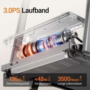 Loopband met Helling voor Thuis - House&Garden MountainRun X12 - Inklapbaar Loopband - 12 km/u - 15% Helling - Schokabsorberend - Stil - Tot 136KG - Zwart (9505684841419)