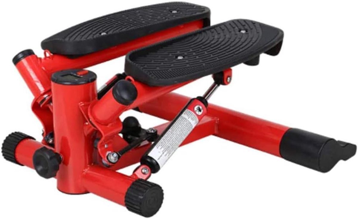 Mini Air Climber - Stepper Hometrainer - Thuis Fitness - Met Weerstandsbanden - Compact Ontwerp - Zwart (9101195656957)