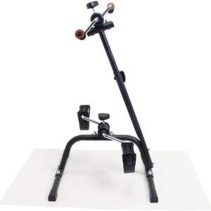 Mini Fitness Fiets - Hometrainer Benen - Lichaamsbeweging Thuis - Verstelbare Weerstand - 47.5x11.5x9.5cm - Zwart (9101219875593)