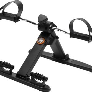 Mini Hometrainer - Fiets Trainer - Revalidatie Training - Verstelbare Weerstand - 38x25x15 cm - Zwart (9101226424517)